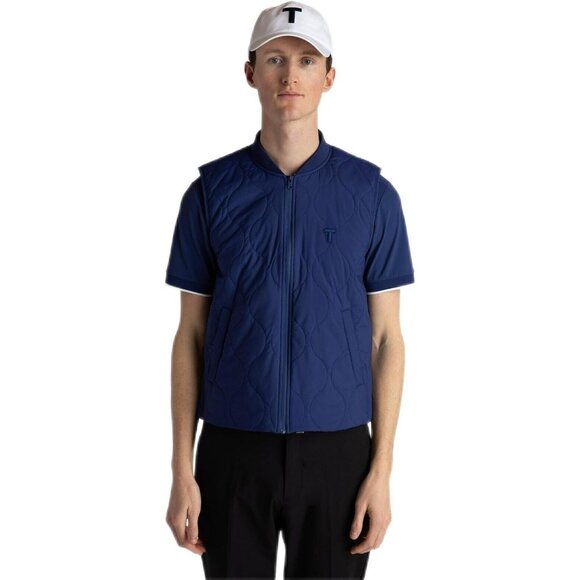 Tilley Quilt Coppin zip Golf Vest Gilet Blue ( S ) - Picture 3 of 3